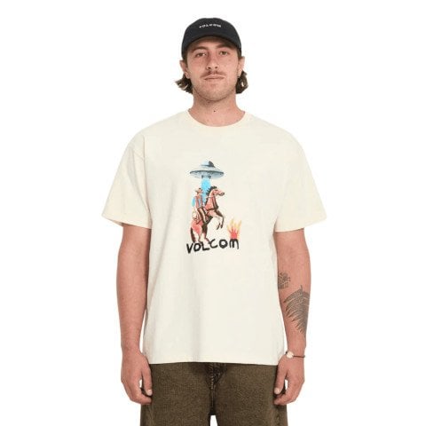 Tricou Barbati Volcom Mickey Mason 1 - Dirty White