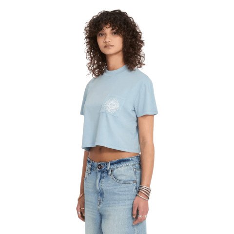 Tricou Dama Volcom Pocket Dial - Cali Blue - Volcom