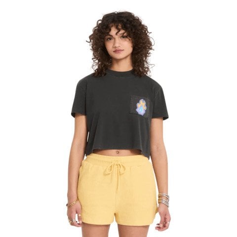 Tricou Dama Volcom Pocket Dial - Vintage Black - Volcom