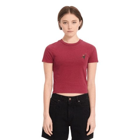 Tricou Dama Volcom Moove On - Deep Red