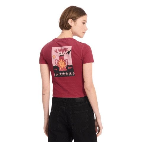 Tricou Dama Volcom Moove On - Deep Red - Volcom