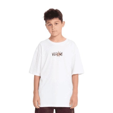 Tricou Copii Volcom Sunfish - White