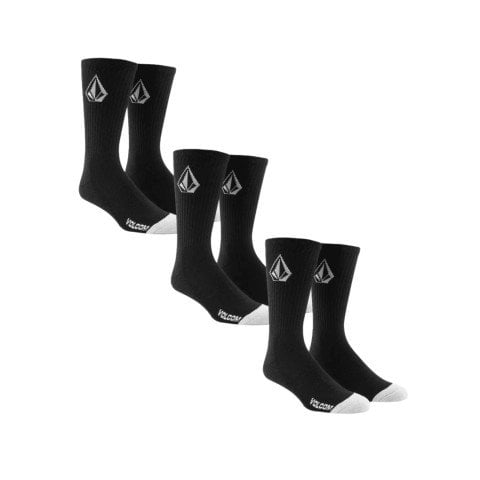 Set Sosete Volcom Full Stone 3PK - Black - Volcom