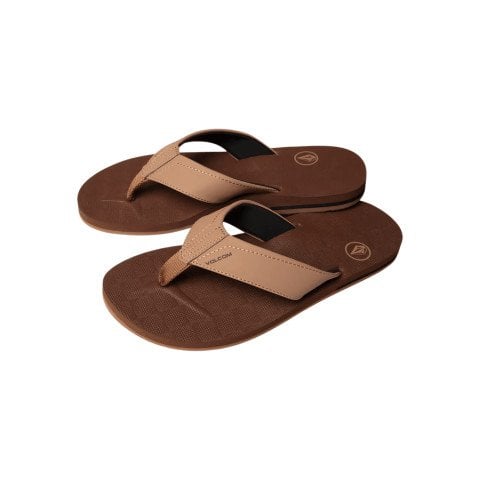Papuci Volcom Victor - Brown Khaki