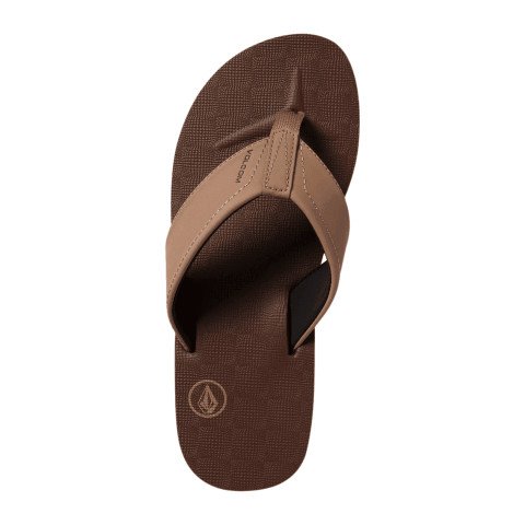 Papuci Volcom Victor - Brown Khaki