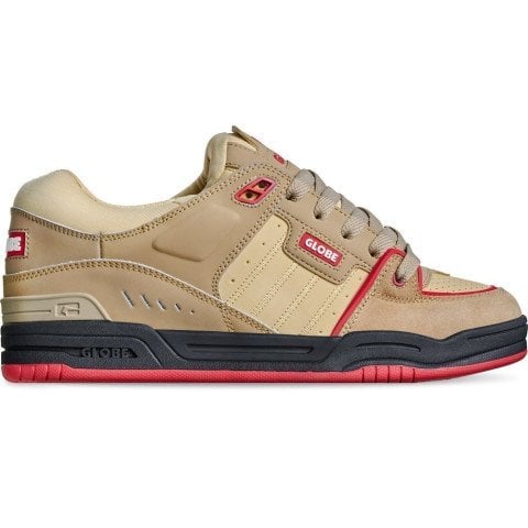 Skate Shoes Globe Fusion - Khaki Red - Globe