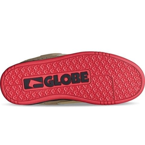 Skate Shoes Globe Fusion - Khaki Red