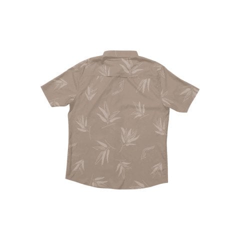 Camasa Barbati Salty Crew Flagship UV Button Up - Dark Khaki - Salty Crew