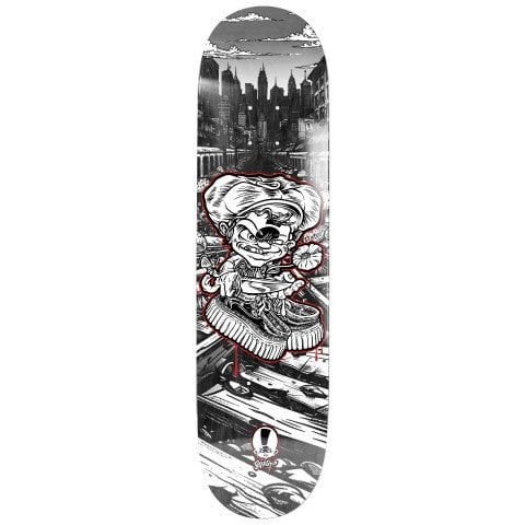Placa Skateboard Zero Sophisto Knife Kid 8.25 - Black/Red - Zero Sophisto