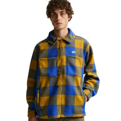 Jacheta/Camasa Barbati Nike Essential Skate - Hyper Royal/Peat Moss