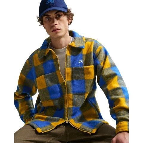 Jacheta/Camasa Barbati Nike Essential Skate - Hyper Royal/Peat Moss