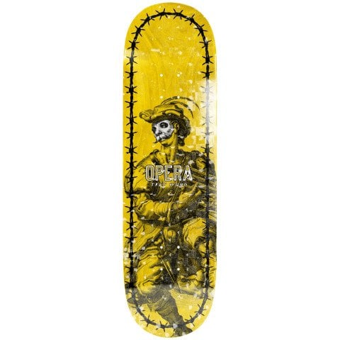 Placa Skateboard Opera Trey Wood Internalize 8.25 - Yellow - Opera
