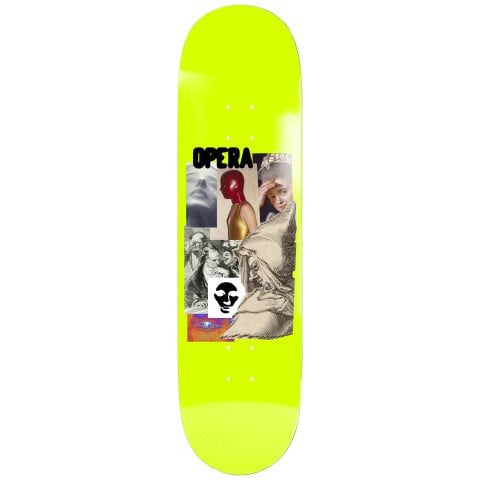 Placa Skateboard Opera Clips 8.375 - Safety Yellow - Opera