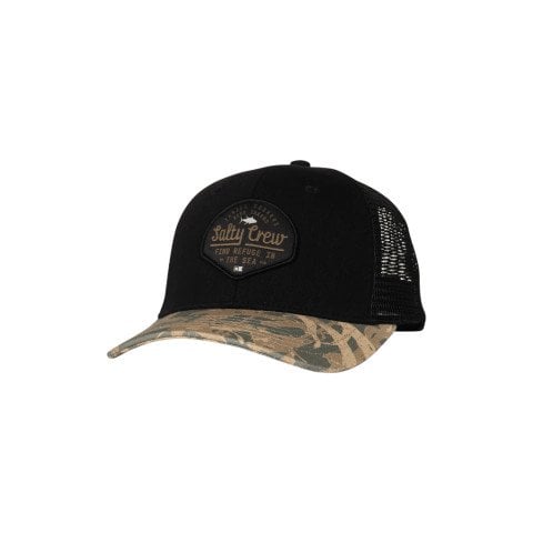 Sapca Salty Crew Border Trucker - Black Camo