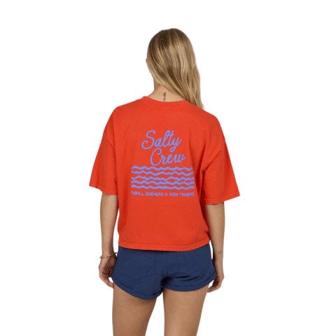 Tricou Dama Salty Crew Salty Skimmer - Chili Pepper - Salty Crew