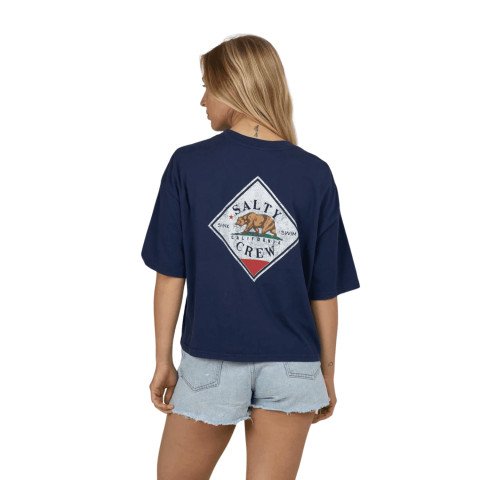 Tricou Dama Salty Crew Tippet Cali Skimmer - Bright Navy - Salty Crew