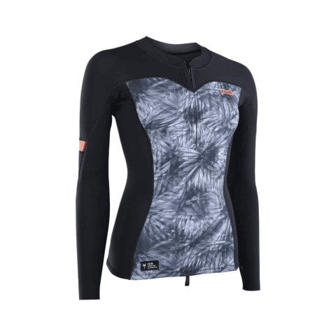 Top Neopren Dama Ion Neo Zip Top 1.5 - Black Flowers