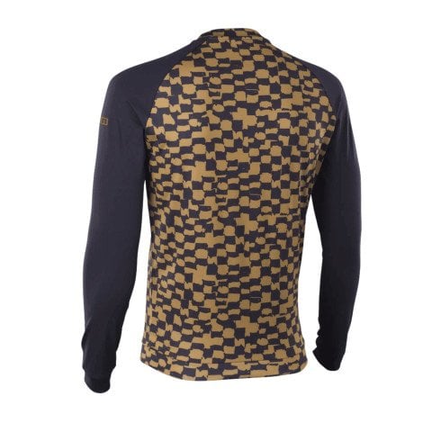 Lycra Barbati Ion Rashguard Maze LS - Checkered Gold