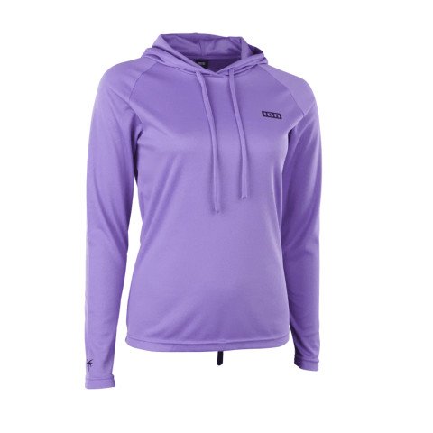 Lycra Dama Ion Wetshirt Hood LS - Lilac Petals