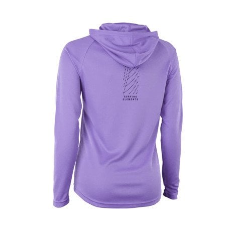 Lycra Dama Ion Wetshirt Hood LS - Lilac Petals