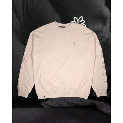 Bluza Barbati Salty Crew Reel LB - Oatmeal Heather - Salty Crew