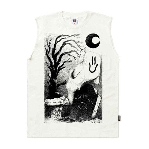 Tricou Barbati The Dudes Ghost Cliff - Off White