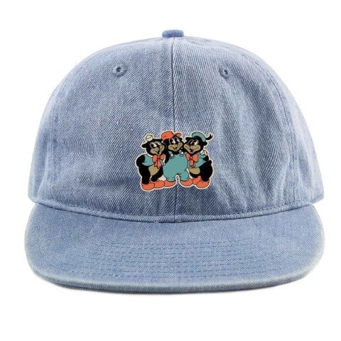 Sapca The Dudes Silly Dudes Dad Cap - Light Blue Denim