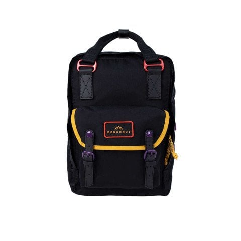 Rucsac Unisex Doughnut Macaroon Happy Camper - Black