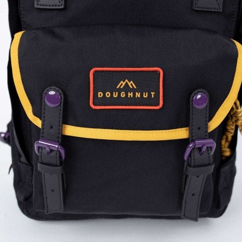 Rucsac Unisex Doughnut Macaroon Happy Camper - Black