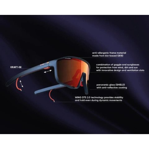 Ochelari de Soare Red Bull Spect Kraft - Green/Brown With Gold Mirror