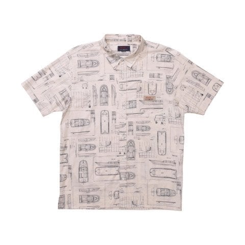 Camasa Casual Barbati Salty Crew Whaler Button Up - Bone