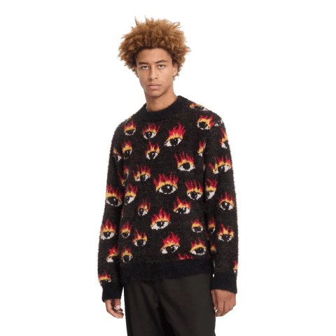 Pulover Barbati Volcom FA Ozzy Eyes - Black - Volcom