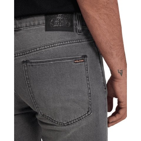 Pantaloni Casual Barbati Volcom Solver Denim - Concrete - Volcom