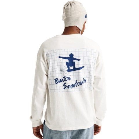 Tricou Maneca Lunga Aniversar Unisex Burton 50th 83 Squared - Stout White - Burton