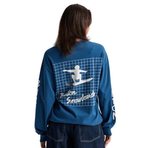 Tricou Maneca Lunga Aniversar Unisex Burton 50th 83 Squared - Selvedge Blue - Burton