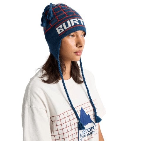 Caciula Aniversara Unisex Burton 50th 80 Earflap - Selvedge Blue - Burton