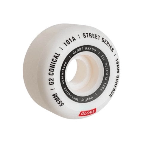 Roti Skateboard/Cruiser Globe G2 Conical Street - White Essential - Globe