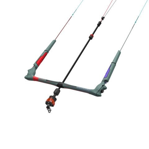 Bara Kiteboarding Duotone Click Bar Quad Control - Off Green/Red - Duotone