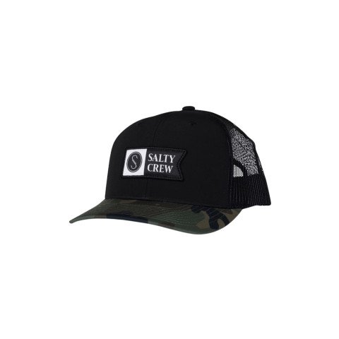Sapca Unisex Salty Crew Pinnacle 2 Retro Trucker - Black - Salty Crew