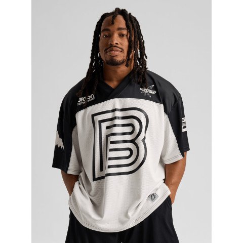 Tricou Unisex Burton Zeb Powell Jersey Shirt - Stout White True Black