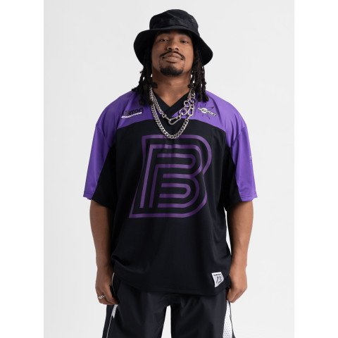 Tricou Unisex Burton Zeb Powell Jersey Shirt - True Black Purple