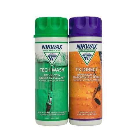 Set Solutii Echipamente Tehnice Nikwax Tech Wash/Tx.Direct 300ml - Nikwax