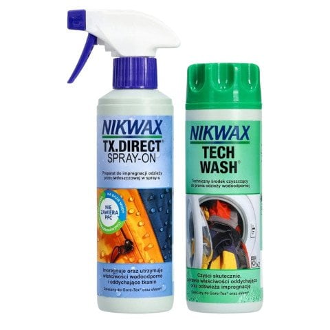 Set Solutii Echipamente Tehnice Nikwax Tech Wash/Tx Direct Spray 300ml - Nikwax