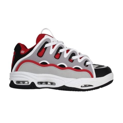 Skate Shoes Osiris D3 2001 - Red/White/Grey