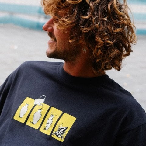 Tricou Barbati Volcom Before I Break - Marine