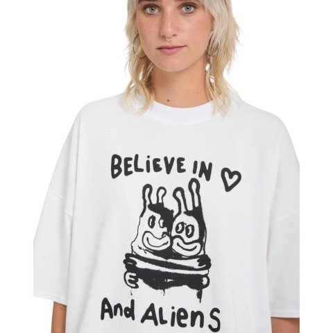 Tricou Dama Volcom Ozzy 3 - White