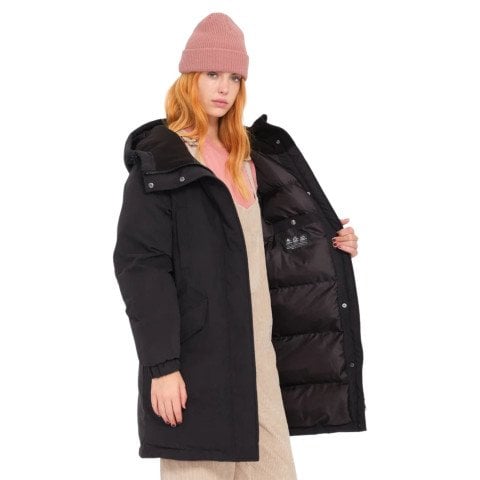 Geaca Dama Volcom Sleepi Puff Up Parka - Black