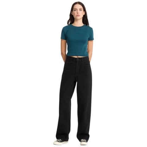 Pantaloni Dama Volcom Weellow II Denim - Black