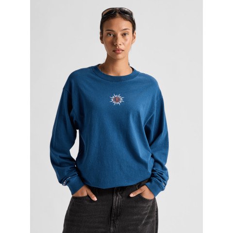 Tricou Aniversar LS Burton 50th 90's - Selvedge Blue