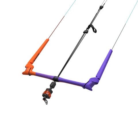Bara Kiteboarding Duotone Trust Bar Quad Control - Purple/Bright Orange